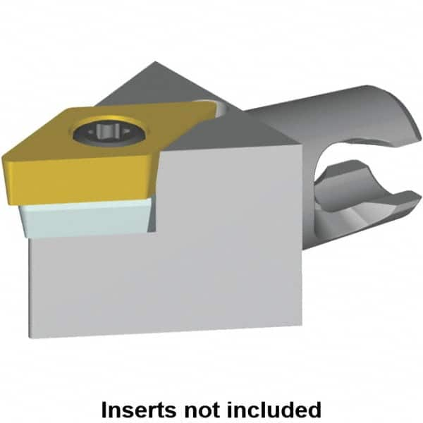 Kennametal - Neutral Cut, Size KM16, DC.. Insert Compatiblity, Modular Turning & Profiling Cutting Unit Head - 20mm Head Length, Series KM Micro - Caliber Tooling