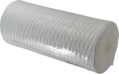 Pentair - 4-1/2" OD, 1µ, Polypropylene String-Wound Cartridge Filter - 9-7/8" Long, Reduces Sediments - Caliber Tooling