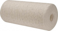 Pentair - 4-1/2" OD, 25µ, Polypropylene String-Wound Cartridge Filter - 9-7/8" Long, Reduces Sediments - Caliber Tooling