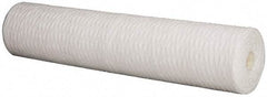 Pentair - 4-1/2" OD, 1µ, Polypropylene String-Wound Cartridge Filter - 20" Long, Reduces Sediments - Caliber Tooling