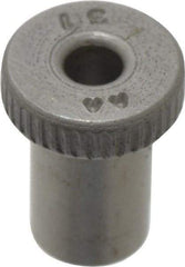 Value Collection - Type H, No. 31 Inside Diam, Head, Press Fit Drill Bushing - 1/4" Body Outside Diam, 3/8" Length Under Head, Steel - Caliber Tooling