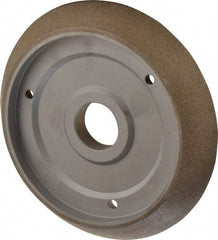 Darex - 6-1/2" Diam, 180 Grit, Type 12 Tool & Cutter Grinding Wheel - Medium Grade, CBN - Caliber Tooling