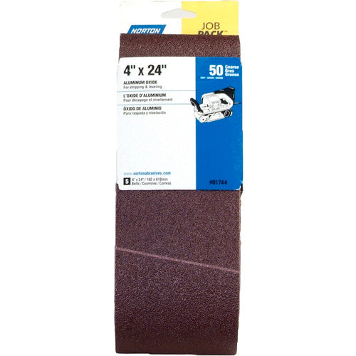 4″ × 24″ Metalite R215 Portable Belt 50 Grit Aluminum Oxide - Caliber Tooling