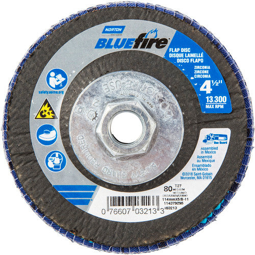 ‎4-1/2″ × 1/4″ × 5/8″-11 20X High Performance Flap Disc Type 29 Conical 80 Grit - Caliber Tooling