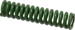 Associated Spring Raymond - 1/2" Hole Diam, 9/32" Rod Diam, 2" Free Length, Green Die Spring - 70 Lb Max Deflection, 0.5" Max Deflection, Extra Heavy Duty, Chromium Alloy Steel - Caliber Tooling