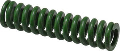 Associated Spring Raymond - 5/8" Hole Diam, 11/32" Rod Diam, 2-1/2" Free Length, Green Die Spring - 137.5 Lb Max Deflection, 0.63" Max Deflection, Extra Heavy Duty, Chromium Alloy Steel - Caliber Tooling