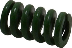 Associated Spring Raymond - 3/4" Hole Diam, 3/8" Rod Diam, 1-1/4" Free Length, Green Die Spring - 343.8 Lb Max Deflection, 0.31" Max Deflection, Extra Heavy Duty, Chromium Alloy Steel - Caliber Tooling