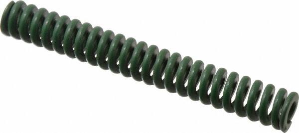 Associated Spring Raymond - 3/4" Hole Diam, 3/8" Rod Diam, 5-1/2" Free Length, Green Die Spring - 295.6 Lb Max Deflection, 1.38" Max Deflection, Extra Heavy Duty, Chromium Alloy Steel - Caliber Tooling