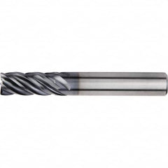 Kennametal - 25mm, 5 Flute, Single End, Solid Carbide, Corner Radius End Mill - 121mm OAL, 38° Helix, Right Hand Flute, 45mm LOC, Right Hand Cut - Caliber Tooling