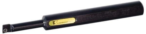 Kennametal - 16mm Min Bore Diam, 180mm OAL, 12mm Shank Diam, E-SCLP Indexable Boring Bar - CP.. Insert, Screw Holding Method - Caliber Tooling