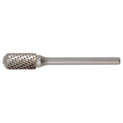 SC-51 Double Cut Solid Carbide Bur-Cylindrical with Ball Nose