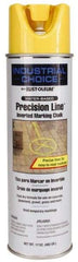 Rust-Oleum - 17 fl oz Yellow Marking Chalk - 500' to 530' Coverage at 1-1/4" Wide, Water-Based Formula - Caliber Tooling