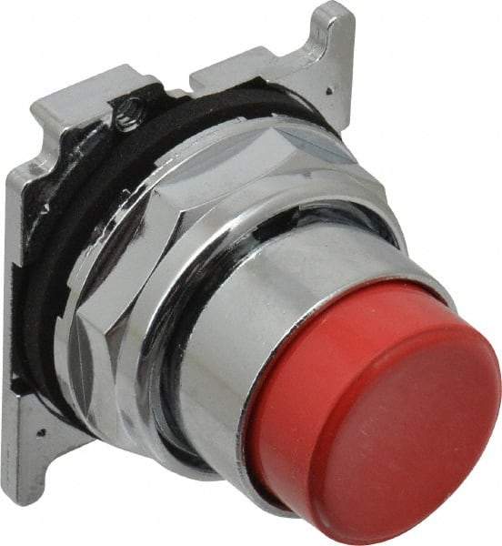 Eaton Cutler-Hammer - Extended Straight Pushbutton Switch Operator - Red, Round Button, Nonilluminated - Caliber Tooling