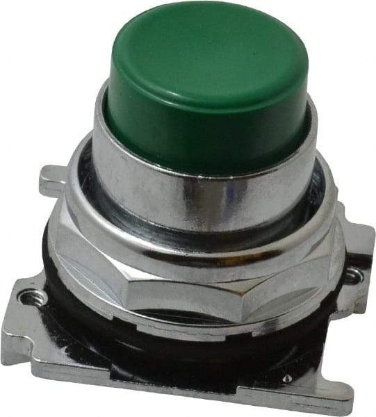 Eaton Cutler-Hammer - Extended Straight Pushbutton Switch Operator - Green, Round Button, Nonilluminated - Caliber Tooling