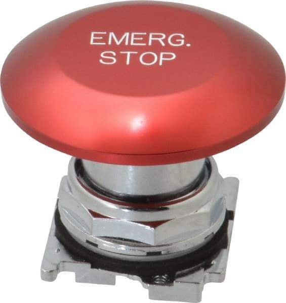 Eaton Cutler-Hammer - Extended Jumbo Mushroom Head Pushbutton Switch Emergency Stop - Red, Round Button, Nonilluminated - Caliber Tooling