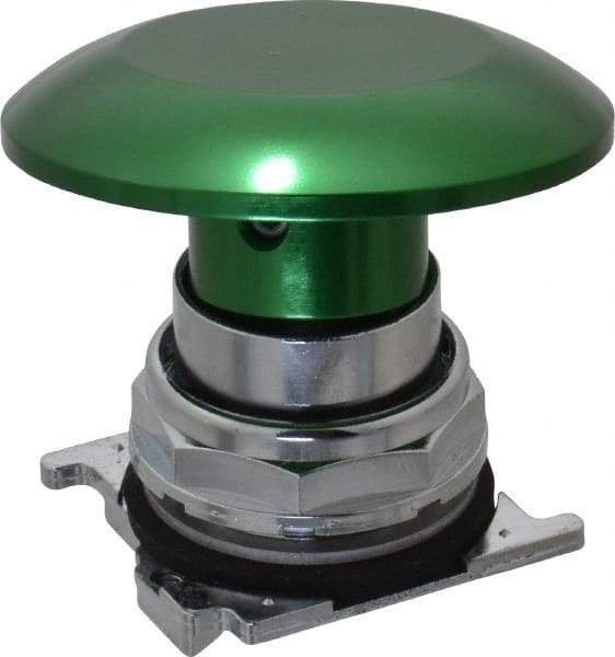 Eaton Cutler-Hammer - Extended Jumbo Mushroom Head Pushbutton Switch Operator - Green, Round Button, Nonilluminated - Caliber Tooling