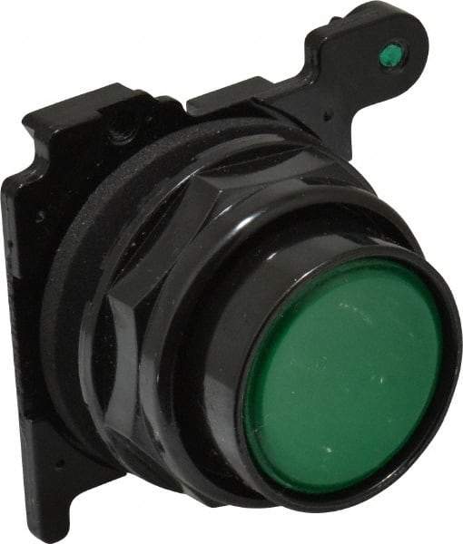 Eaton Cutler-Hammer - Flush Pushbutton Switch Operator - Green, Round Button, Nonilluminated - Caliber Tooling