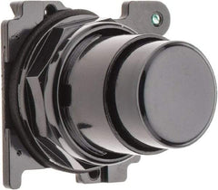 Eaton Cutler-Hammer - Extended Straight Pushbutton Switch Operator - Black, Round Button, Nonilluminated - Caliber Tooling