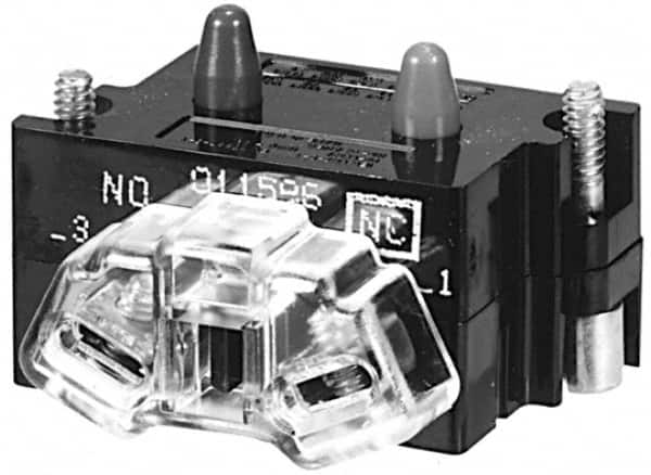 Eaton Cutler-Hammer - 0.5 Amp, Electrical Switch Contact Block - 120 VAC/VDC, Pressure Terminal, 30-1/2mm Hole, For Use with E34 Operators, Standard 10250T - Caliber Tooling