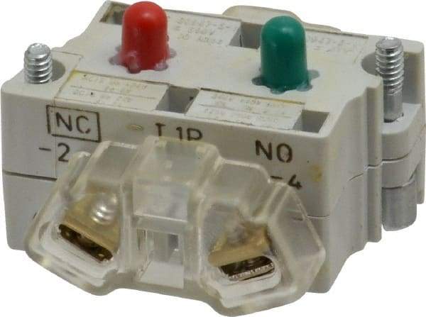 Eaton Cutler-Hammer - NO/NC, 0.5 Amp, Electrical Switch Contact Block - 120 VAC/VDC, Pressure Terminal, 30-1/2mm Hole, For Use with E34 Operators, Standard 10250T - Caliber Tooling