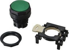 Eaton Cutler-Hammer - 25mm Mount Hole, Flush, Pushbutton Switch Only - Round, Green Pushbutton, Nonilluminated, Momentary (MO) - Caliber Tooling