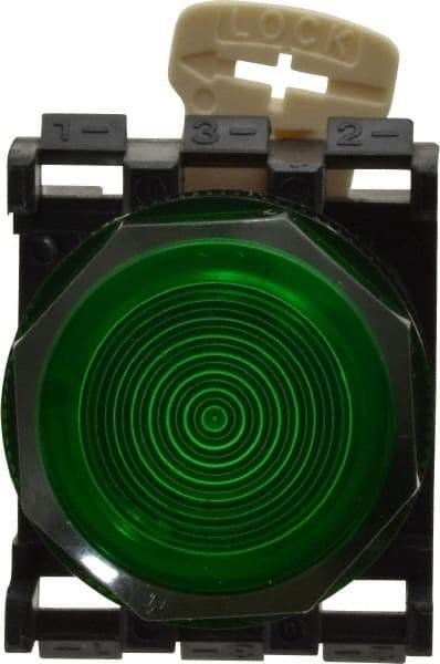 Eaton Cutler-Hammer - Round Pilot and Indicator Light Lens - Green, 25mm Lens Diameter - Caliber Tooling