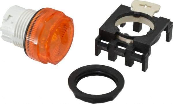 Eaton Cutler-Hammer - Round Pilot and Indicator Light Lens - Amber, 25mm Lens Diameter - Caliber Tooling