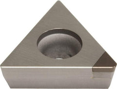 Sumitomo - TPGA221 Grade BN2000 PCBN Turning Insert - Uncoated, 60° Triangle, 1/4" Inscr Circle, 1/8" Thick, 1/64" Corner Radius - Caliber Tooling