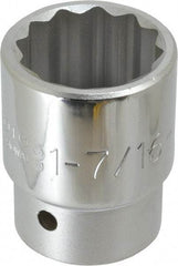 Proto - 1-7/16", 1" Drive, Standard Hand Socket - 12 Points, 2-3/4" OAL - Caliber Tooling