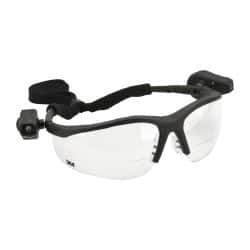 3M - +2.5, Clear Lenses, Anti-Fog, Framed Magnifying Safety Glasses - UV Protection, Adjustable Temples, Gray Plastic Frame, ANSI Z87.1-2010 - Caliber Tooling