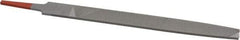 Simonds File - 8" Long, Second Cut, Flat American-Pattern File - Double Cut, Tang - Caliber Tooling