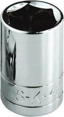 SK - 1-5/16", 1/2" Drive, Standard Hand Socket - 6 Points, Steel, Chrome Finish - Caliber Tooling