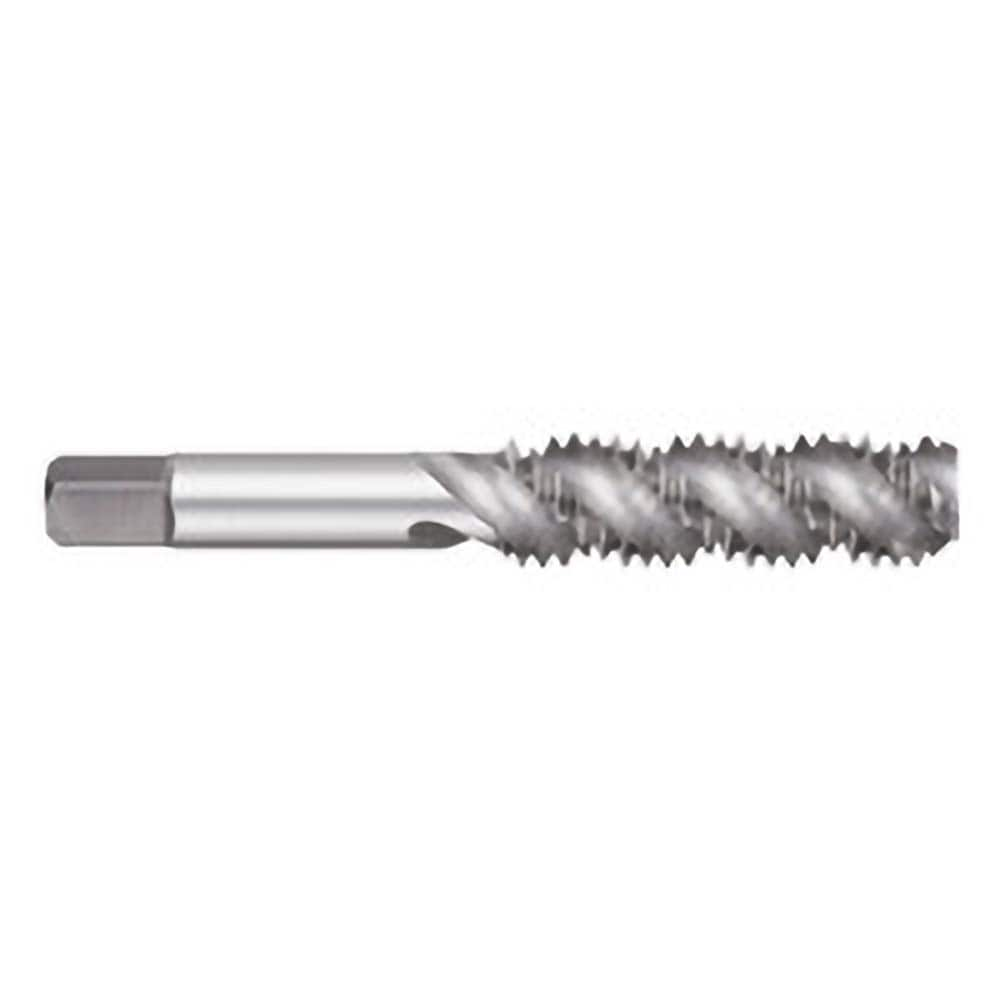 Titan USA - Spiral Flute Taps; Thread Size (Inch): 1/4-20 ; Chamfer: Semi-Bottoming ; Class of Fit: 2B/3B ; Thread Limit: H3 ; Number of Flutes: 3 ; Material: High Speed Steel - Exact Industrial Supply