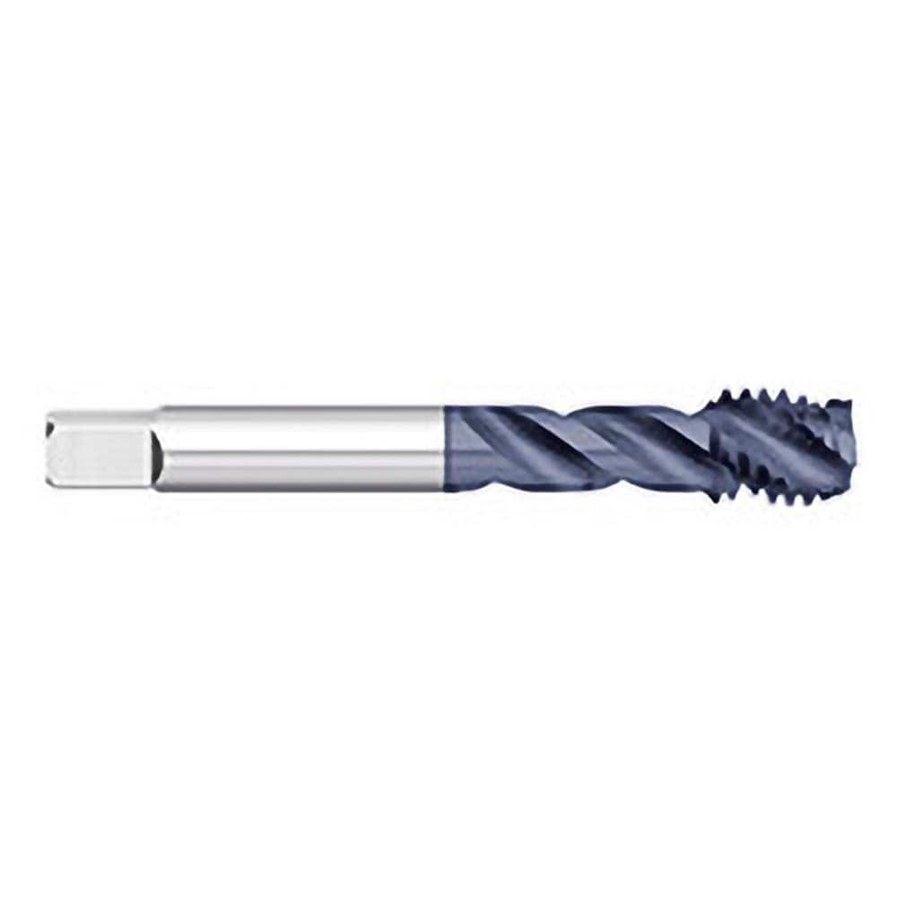 Spiral Flute Tap: 5/8-18, UNF, 4 Flute, Semi-Bottoming, 2B & 3B Class of Fit, Powdered Metal, AlTiN Finish 0.64″ Thread Length, 3.8125″ OAL, Right Hand Flute, Right Hand Thread, H5, Series 779