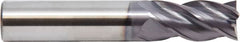 M.A. Ford - 1", 4 Flute, Solid Carbide, 0.06" Corner Radius End Mill - 4" OAL, 1-1/2" LOC - Caliber Tooling