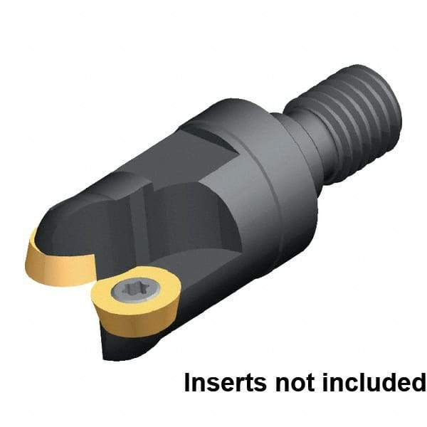 Kennametal - 42mm Cutting Diam, 1.6535" Max Depth of Cut, Modular Connection Indexable Copy End Mill - 5 Inserts, RD.X 1003.. Insert - Caliber Tooling