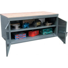 Strong Hold - Stationary Work Benches, Tables Type: Work Bench Top Material: Maple work surface 1-3/4" thick - Caliber Tooling