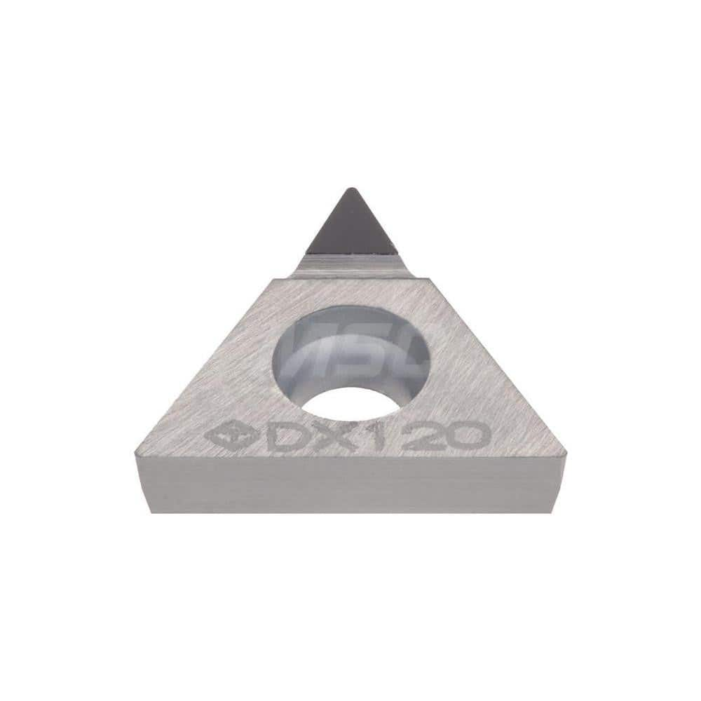 Turning Insert:  TCMT21.51DIA DX120,  Polycrystalline Diamond Uncoated Finish,  Neutral,  1/4″ Inscribed Circle,  0.0160″ Corner Radius,  60.0 &deg N/A Triangle,  Series  TCMT