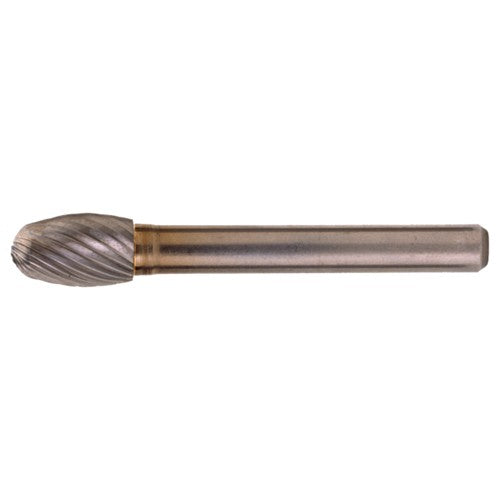 SE-1 Standard Cut Solid Carbide Bur-Egg Shape - Exact Industrial Supply