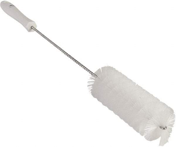 Vikan - 2" Diam Polyester Valve Brush - 19-5/8" OAL, 5-15/16" Head Length, Polypropylene & Stainless Steel Handle - Caliber Tooling