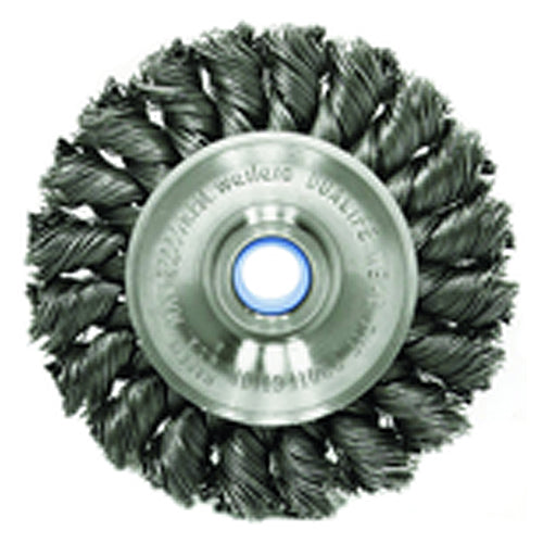 ‎3″ Diameter-3/8″-1/2″ Arbor Hole - Knot Twist Steel Wire Straight Wheel - Caliber Tooling