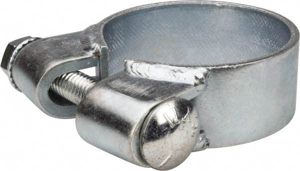 Made in USA - 2.42" ID, Steel Zinc Plated BCE Band Style Clamp - 0.12" Thick, 2-1/4" Hose - Caliber Tooling