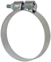 Made in USA - 4.67" ID, Steel Zinc Plated BCE Band Style Clamp - 0.12" Thick, 4-1/2" Hose - Caliber Tooling