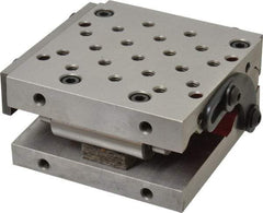 Suburban Tool - 4" Long x 4" Wide x 2" High, Precision Steel Sine Plate - Square to within 0.0002", 0.0002" Tolerance, 3/8-16 Hole - Caliber Tooling