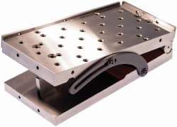 Suburban Tool - 18" Long x 6" Wide x 3-3/8" High, Precision Steel Sine Plate - Square to within 0.0004", 0.0003" Tolerance, 3/8-16 Hole - Caliber Tooling