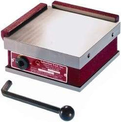 Suburban Tool - Standard Pole Square Permanent Magnetic Block Chuck - 12" Long x 12" Wide x 2-5/8" High, Ceramic - Caliber Tooling