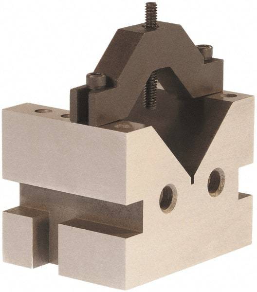 Suburban Tool - 1-5/8" Max Capacity, 90° Angle, Hardened Steel V-Block - 2-1/2" Long x 2-1/2" Wide x 2" High, Sold as Individual - Caliber Tooling