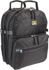 CLC - 75 Pocket Black Ballistic Polyester Backpack Tool Bag - 13" Wide x 13" Deep x 9" High - Caliber Tooling