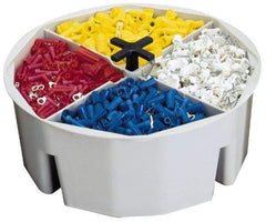 CLC - White Plastic Bucket Organizer - 2-1/2" High - Caliber Tooling