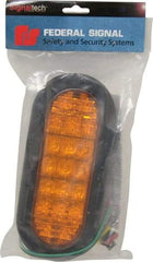 Federal Signal Emergency - Class I Joules, 71 Quad FPM, Grommet Mount Emergency LED Lighting Assembly - Powered by 12 to 24 Volts, Amber - Caliber Tooling